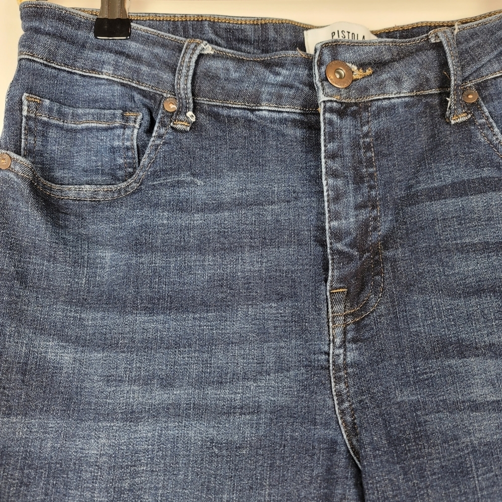 Pistola high waist dark wash skinny jeans size 31 - Picture 4 of 10